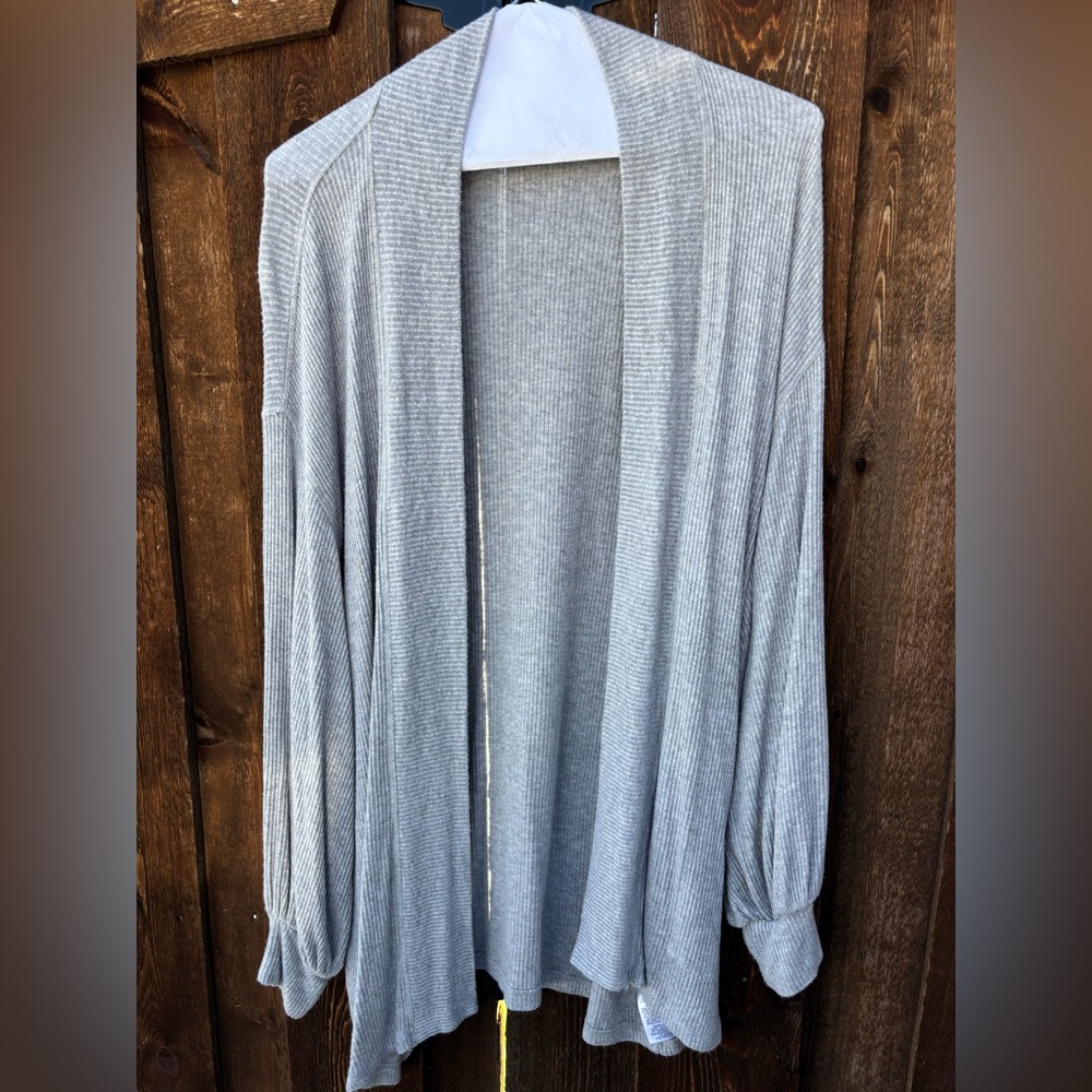 Velvet by Graham & Spencer Light Gray Cardigan